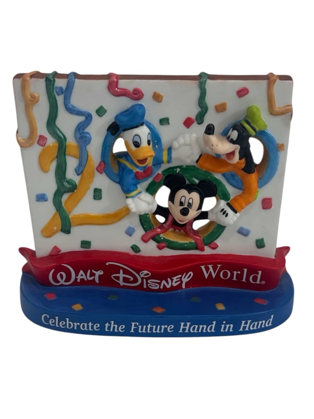 Disney Red, Blue & White Walt Disney World Celebration Figurine